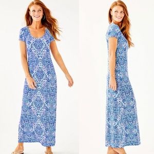 NWT Lilly Pulitzer WYNNE MAXI DRESS call my shell phone XS